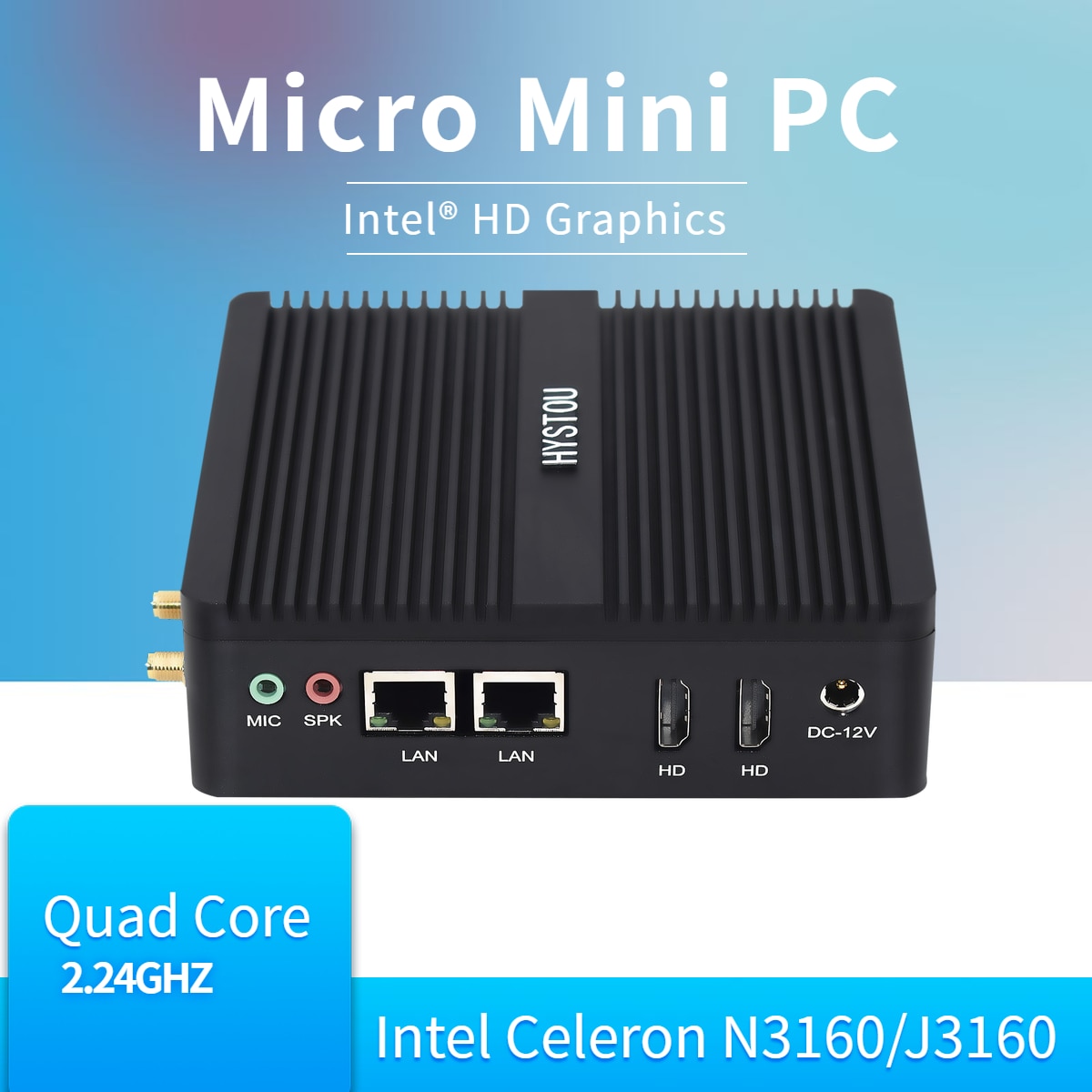   ھ  N3160 Ҹ ̴ PC  10  PFsense   ǻ  Minipc 2 LAN HD 1 RS232